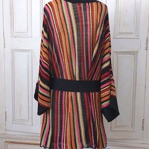 ZARA NWOT Italian Metallic Thread Tunic Dress Small